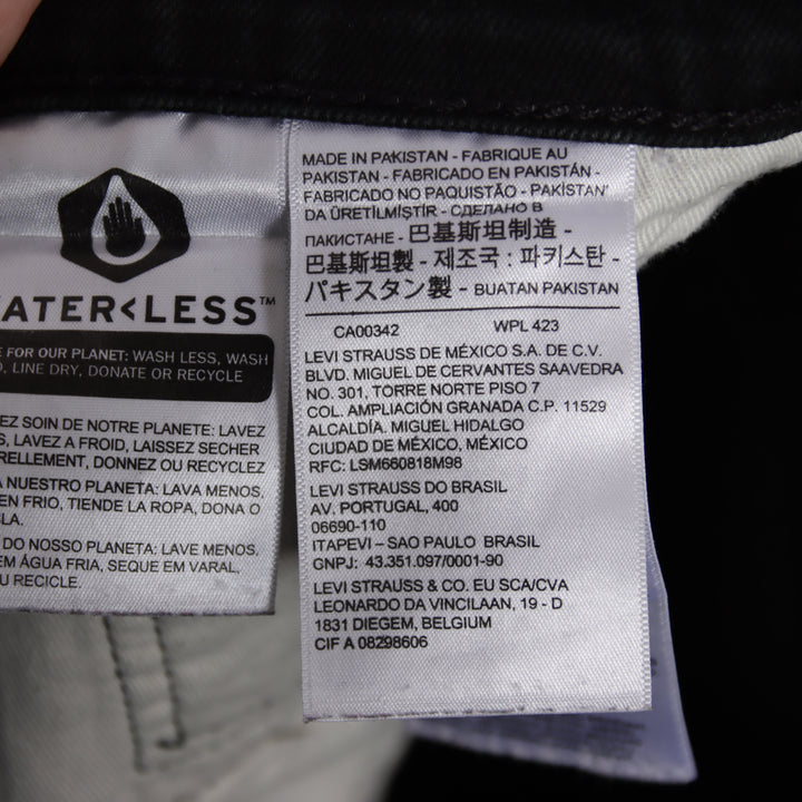 Levi's 510 slim fit W30 L32 jeans vintage in denim nero unisex