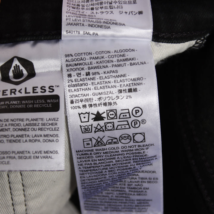 Levi's 510 slim fit W30 L32 jeans vintage in denim nero unisex