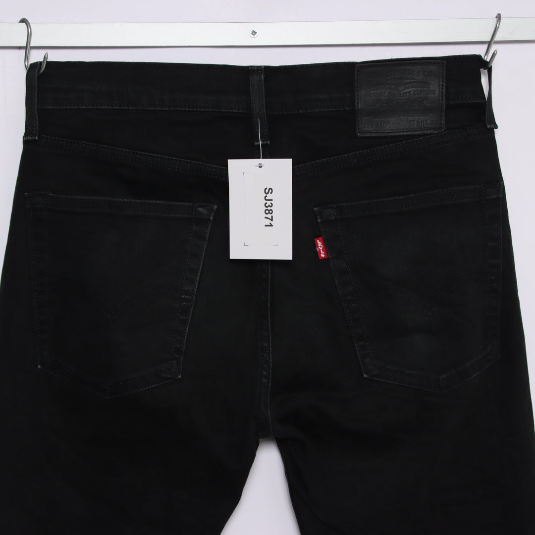 Levi's 510 slim fit W30 L32 jeans vintage in denim nero unisex