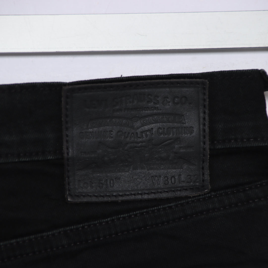 Levi's 510 slim fit W30 L32 jeans vintage in denim nero unisex