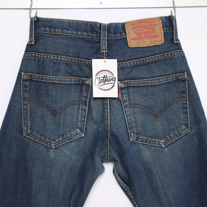 Levi's 516 flare bootcut W28 L34 jeans vintage in denim da donna