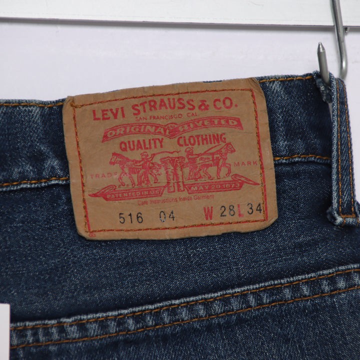 Levi's 516 flare bootcut W28 L34 jeans vintage in denim da donna