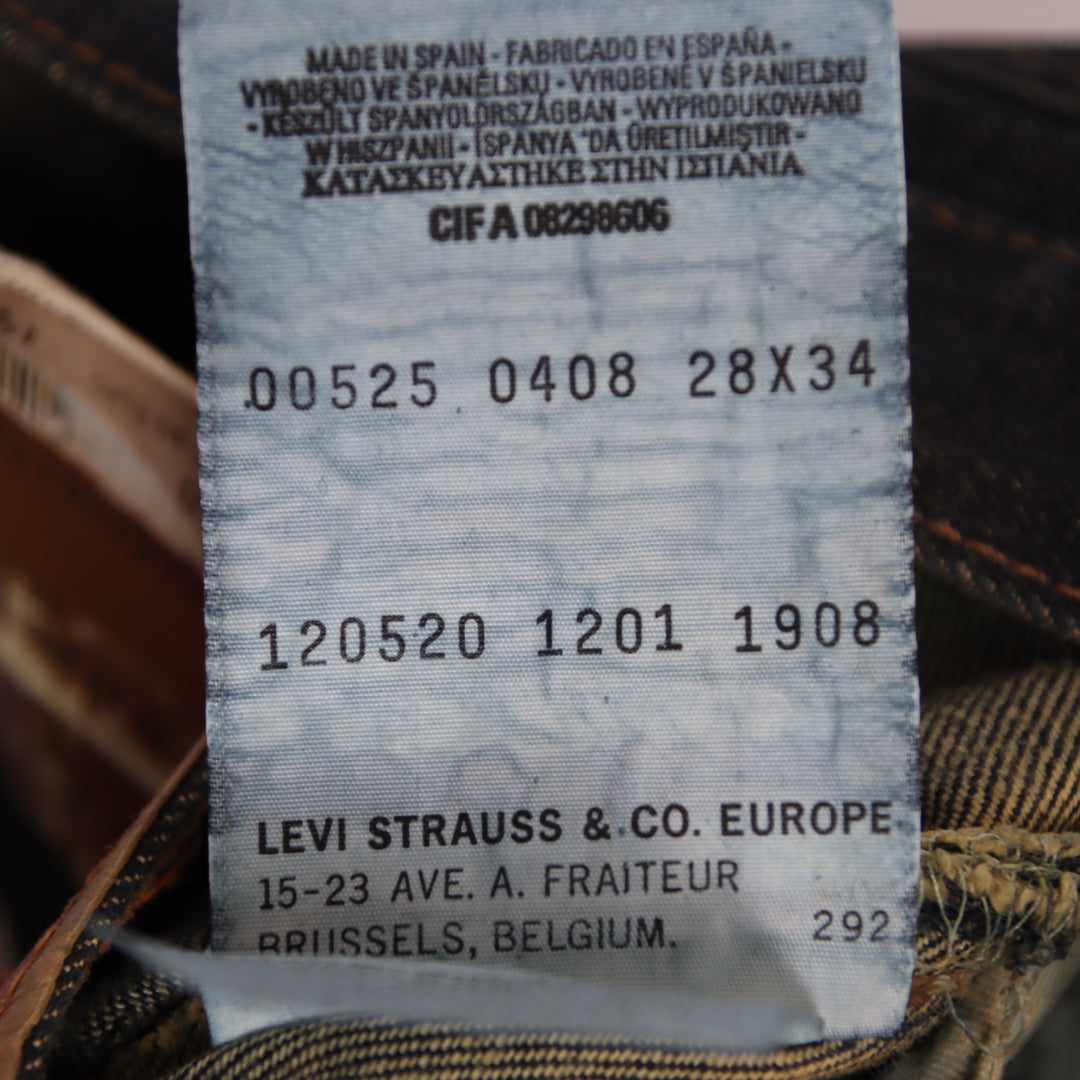 Levi's 525 bootcut W28 L34 jeans vintage in denim da donna deadstock w/tags