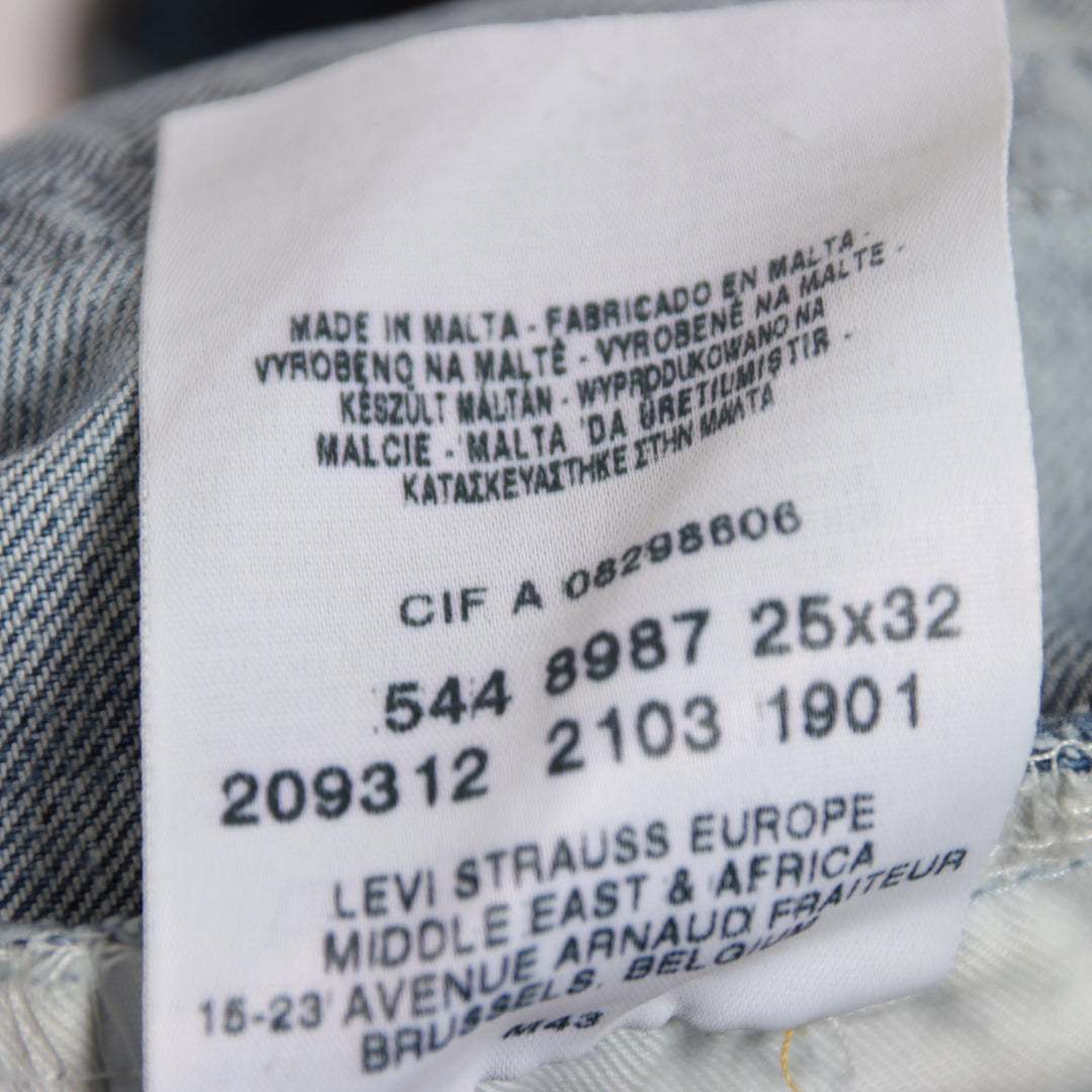 Levi's 544 flare bootcut W25 L32 jeans vintage in denim da donna