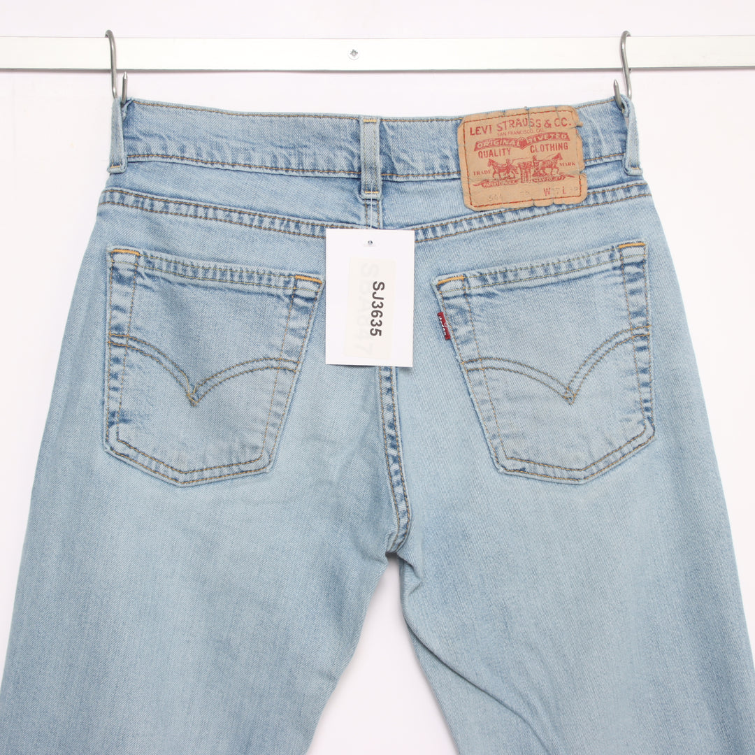 Levi's 544 W27 L32 jeans custom vintage in denim da donna
