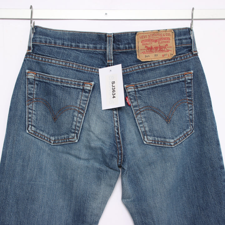 Levi's 544 flare bootcut W27 L34 jeans vintage in denim da donna
