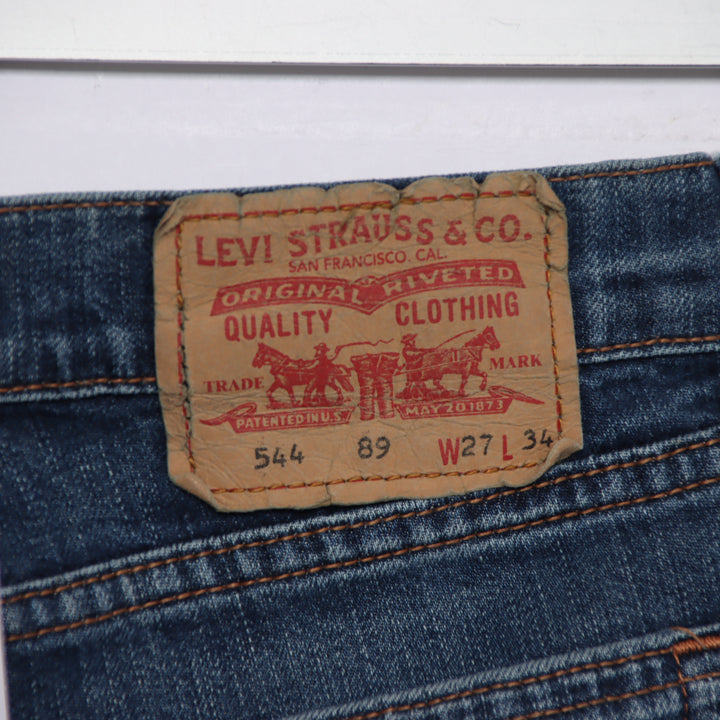 Levi's 544 flare bootcut W27 L34 jeans vintage in denim da donna