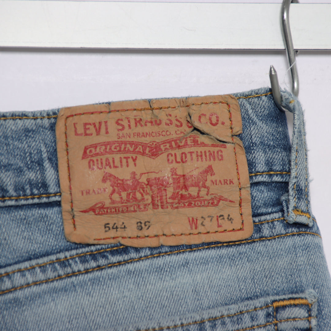 Levi's 544 flare bootcut W27 L34 jeans vintage in denim da donna