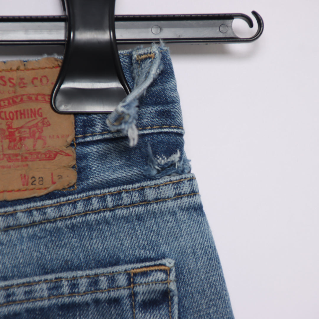 Levi's 544 flare bootcut W28 L34 jeans vintage in denim da donna