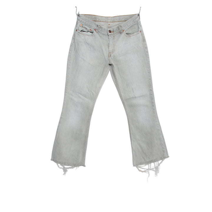 Levi's 544 flare bootcut W30 L34 jeans vintage in denim grigio unisex