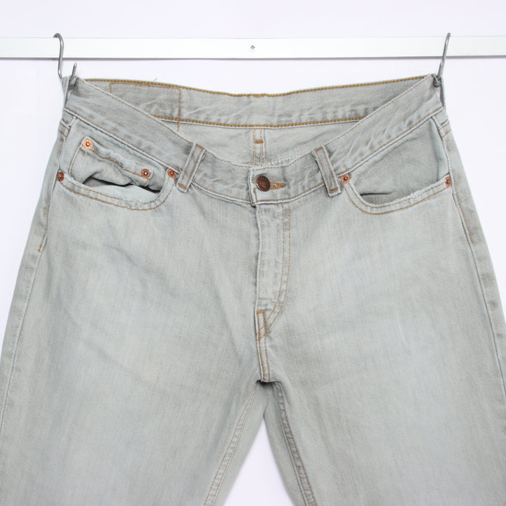 Levi's 544 flare bootcut W30 L34 jeans vintage in denim grigio unisex