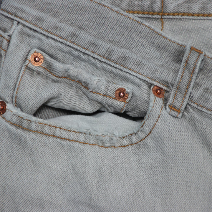 Levi's 544 flare bootcut W30 L34 jeans vintage in denim grigio unisex
