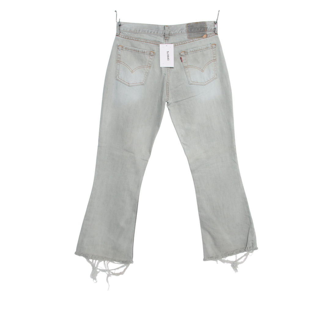 Levi's 544 flare bootcut W30 L34 jeans vintage in denim grigio unisex