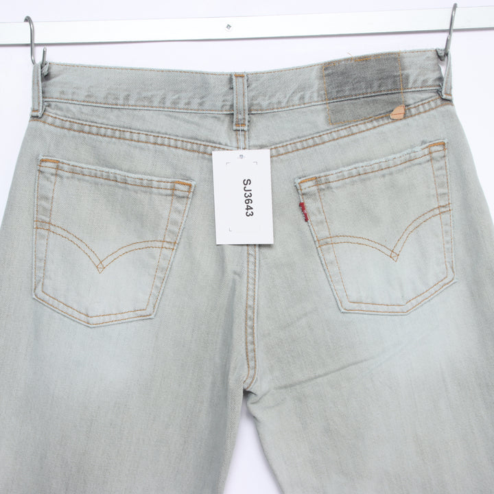 Levi's 544 flare bootcut W30 L34 jeans vintage in denim grigio unisex