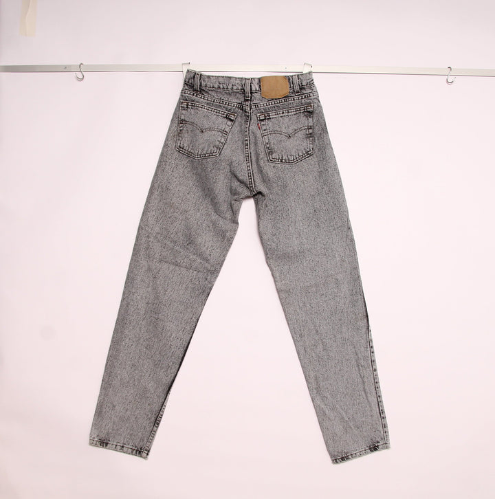 Levi's 550 Jeans Vintage Grigio Marmorizzato W31 L34 Uomo Made in USA
