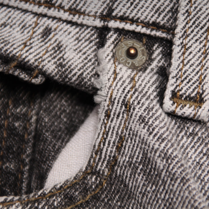 Levi's 550 Jeans Vintage Grigio Marmorizzato W31 L34 Uomo Made in USA