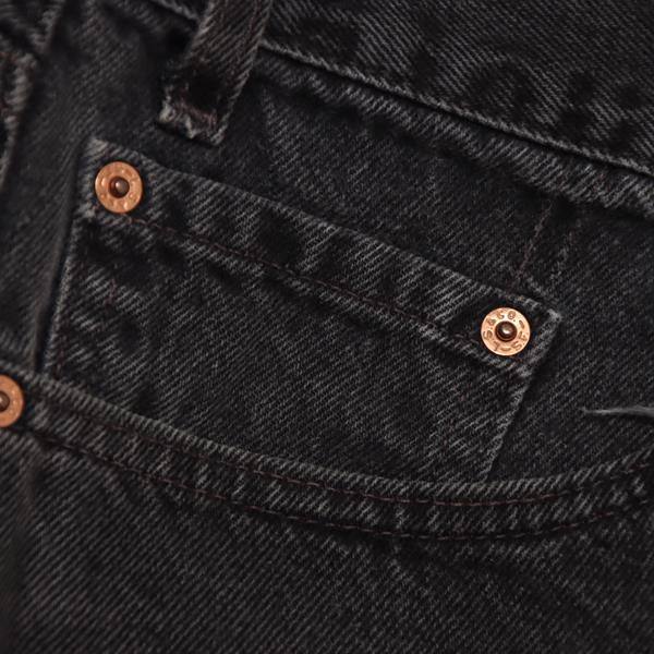 Levi's 550 Relaxed bermuda di jeans nero W42 L00 uomo made in USA
