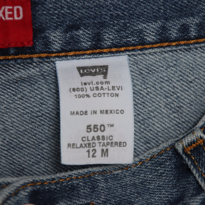 Levi's 550 classic relaxed fit W31 jeans vintage in denim da uomo