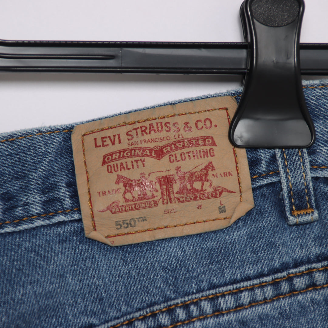 Levi's 550 classic relaxed fit W31 jeans vintage in denim da uomo