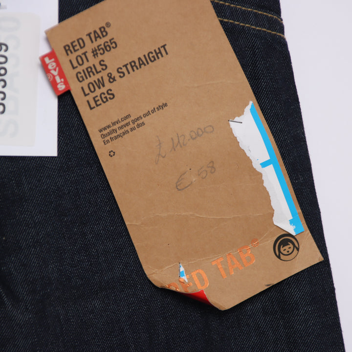 Levi's 565 low 1 straight W26 L32 jeans vintage in denim da donna deadstock w/tags