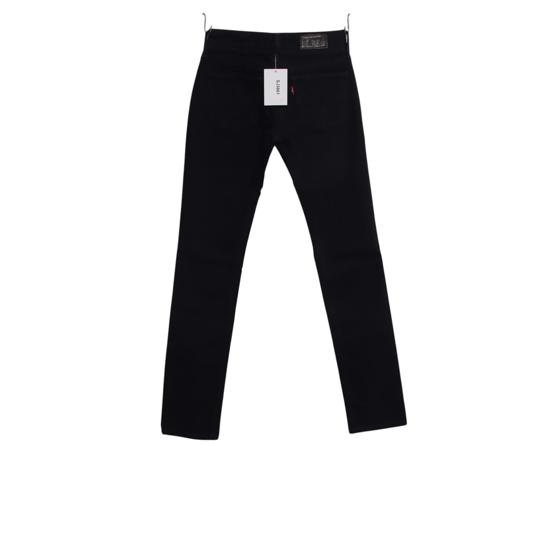 Levi's 571 Slim Fit W27 L34 jeans in denim blu da donna