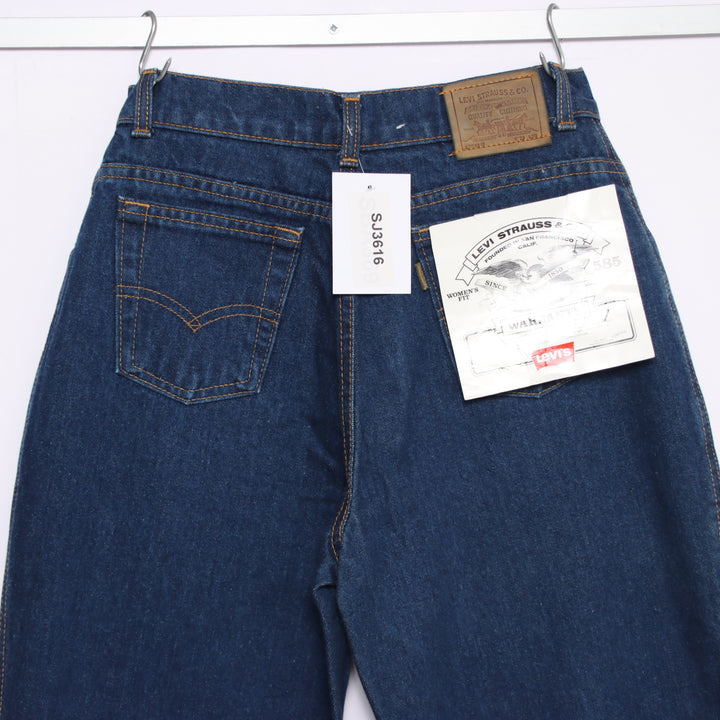 Levi's 585 woman fit W29 L30 jeans vintage in denim da donna deadstock w/tags