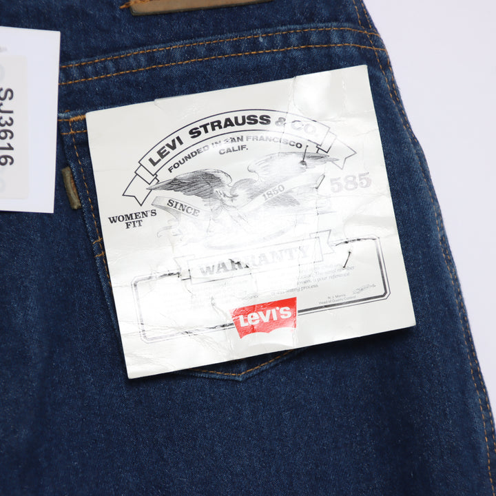 Levi's 585 woman fit W29 L30 jeans vintage in denim da donna deadstock w/tags