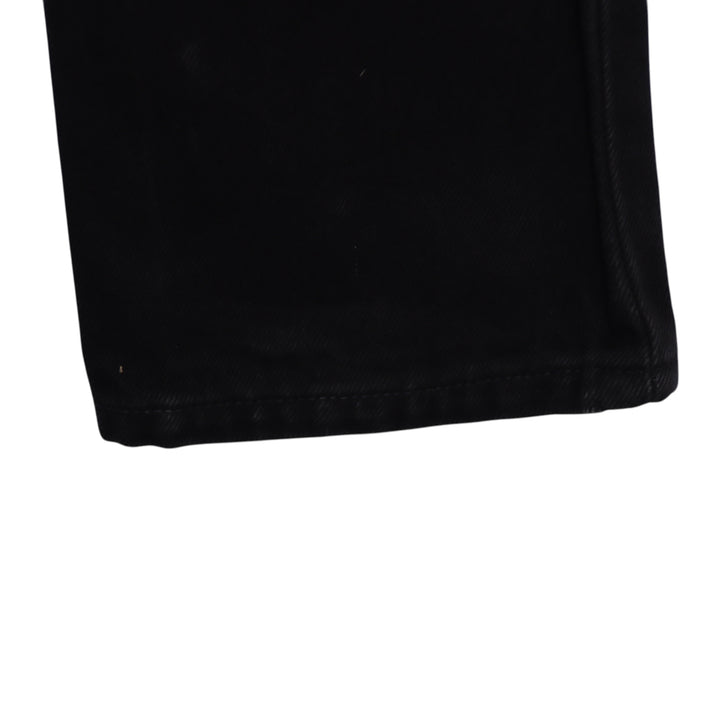 Levi's 595 straight fit W27 L32 jeans vintage in denim nero da donna deadstock w/tags
