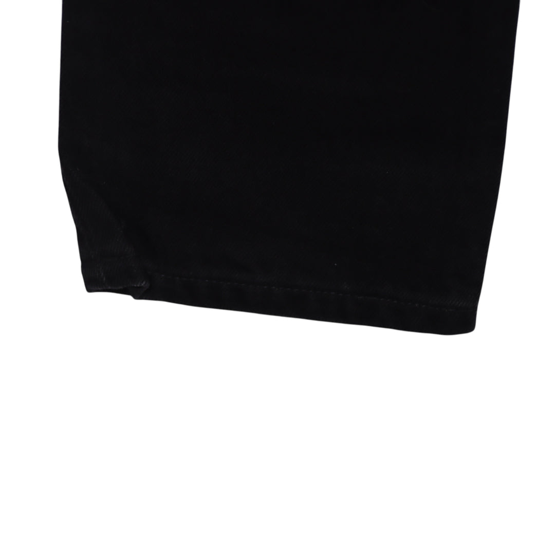 Levi's 595 straight fit W27 L32 jeans vintage in denim nero da donna deadstock w/tags