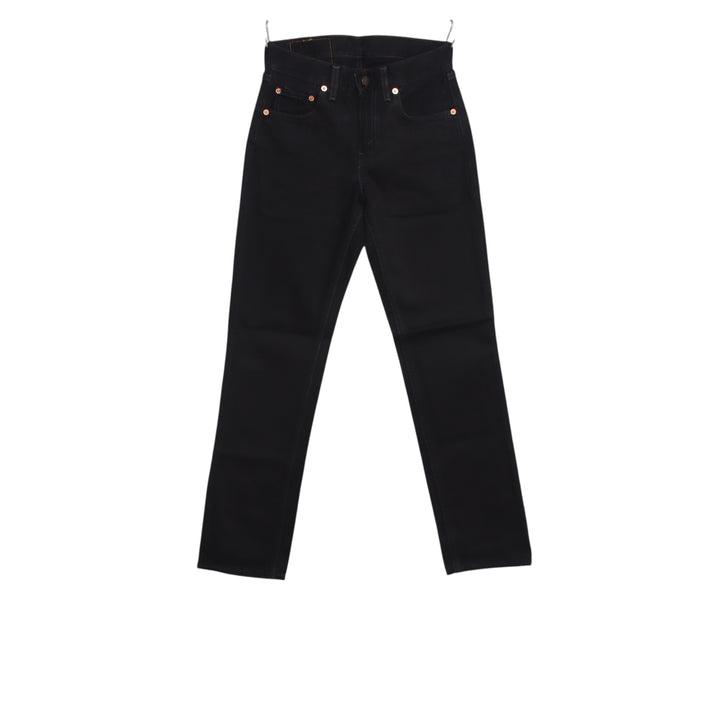 Levi's 595 straight fit W27 L32 jeans vintage in denim nero da donna deadstock w/tags