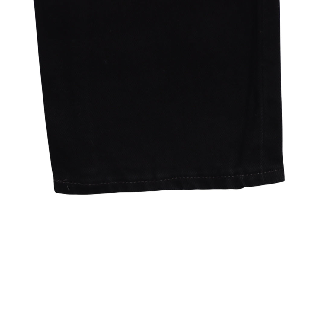 Levi's 595 straight fit W27 L32 jeans vintage in denim nero da donna deadstock w/tags