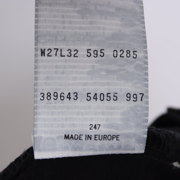 Levi's 595 straight fit W27 L32 jeans vintage in denim nero da donna deadstock w/tags