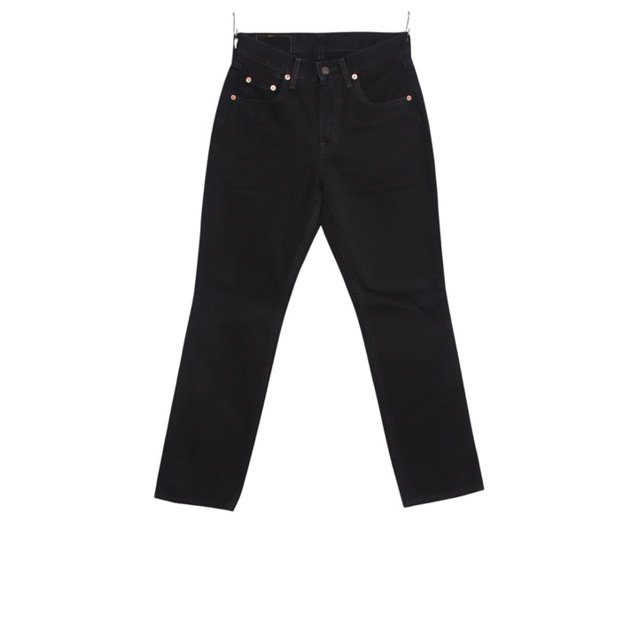 Levi's 595 straight fit W28 L30 jeans vintage in denim nero da donna deadstock w/Tags
