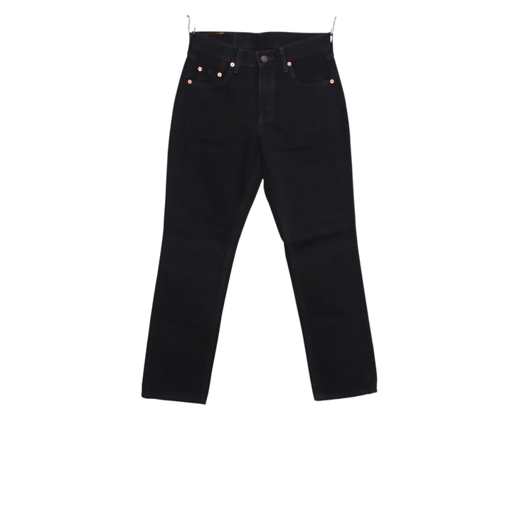 Levi's 595 straight fit W28 L30 jeans vintage in denim nero da donna deadstock w/tags
