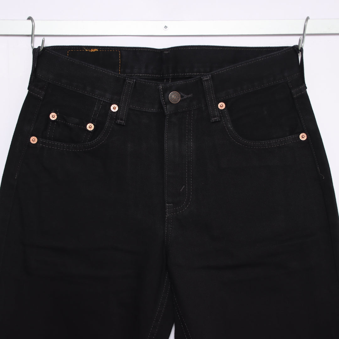 Levi's 595 straight fit W28 L30 jeans vintage in denim nero da donna deadstock w/tags