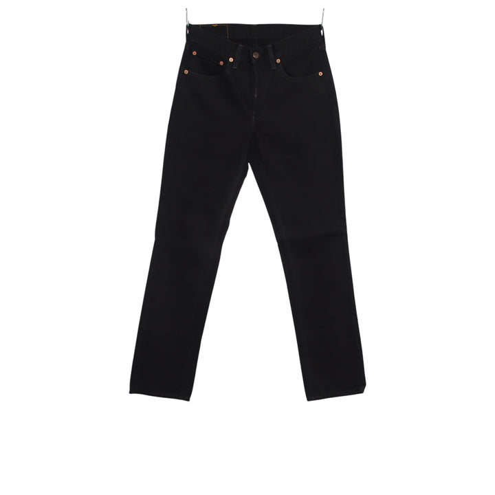 Levi's 595 straight fit W29 L32 jeans vintage in denim nero da donna deadstock