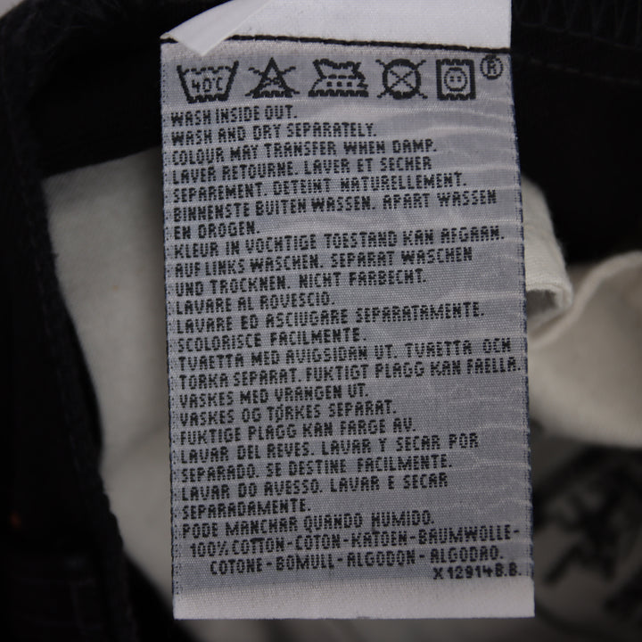 Levi's 595 straight fit W29 L32 jeans vintage in denim nero da donna deadstock w/tags
