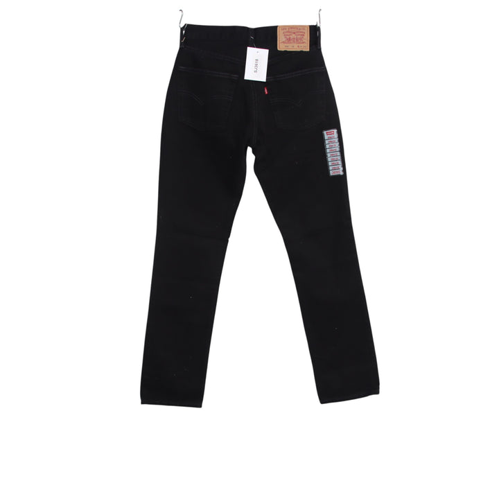 Levi's 595 straight fit W29 L32 jeans vintage in denim nero da donna deadstock w/tags