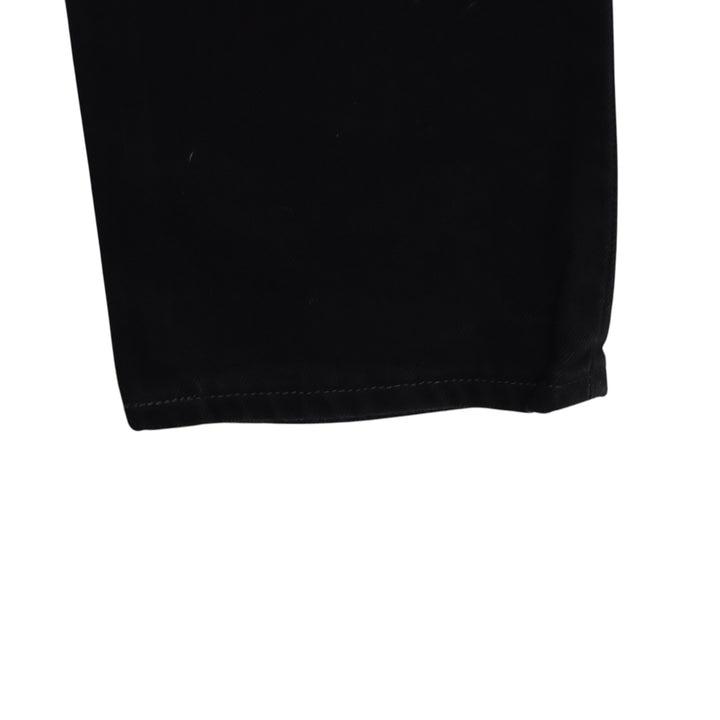 Levi's 595 straight fit W30 L34 jeans vintage in denim nero da donna deadstock