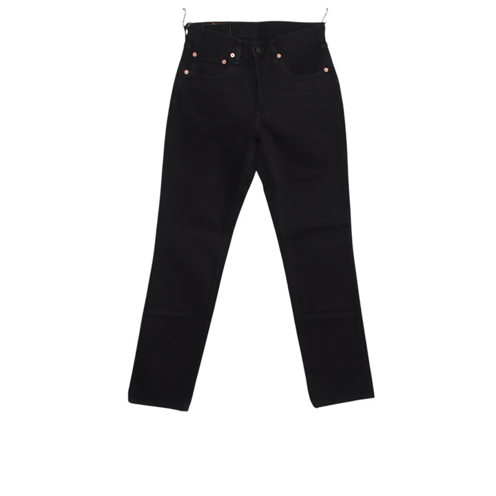 Levi's 595 straight fit W30 L34 jeans vintage in denim nero da donna deadstock