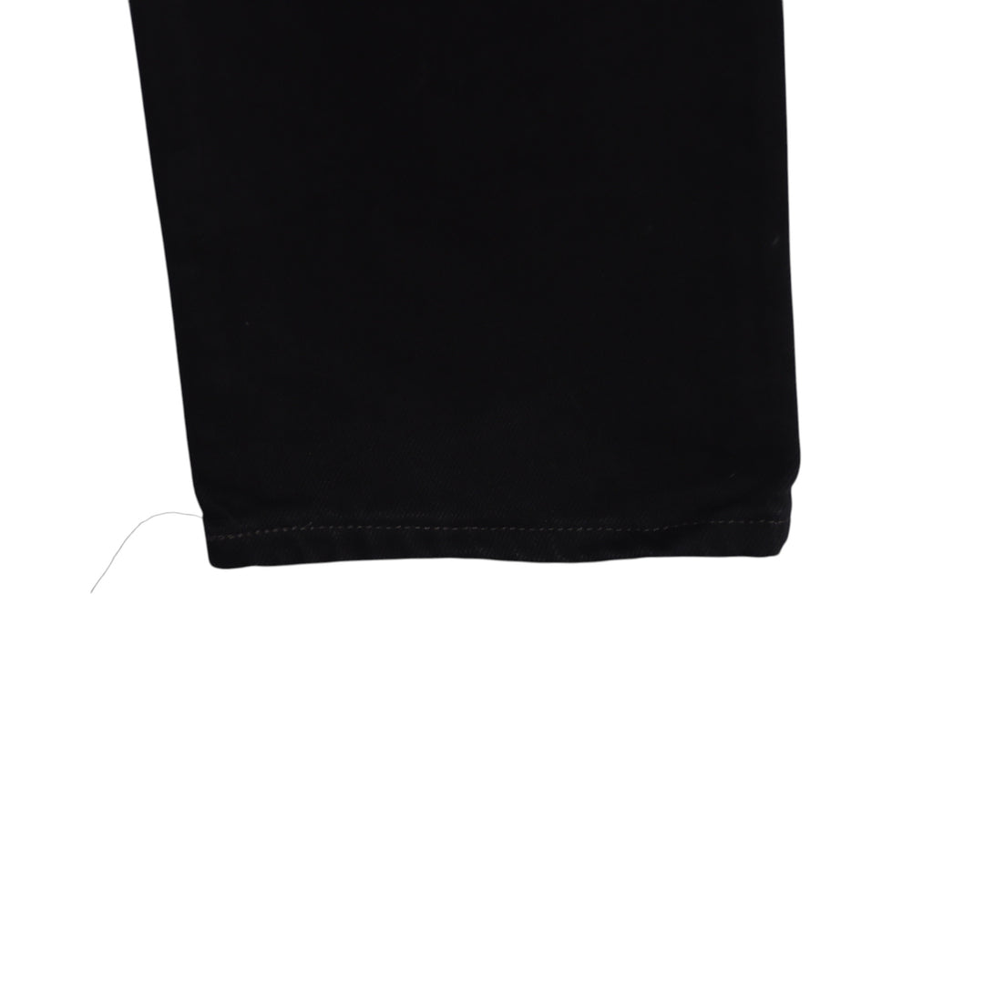 Levi's 595 straight fit W30 L34 jeans vintage in denim nero da donna deadstock