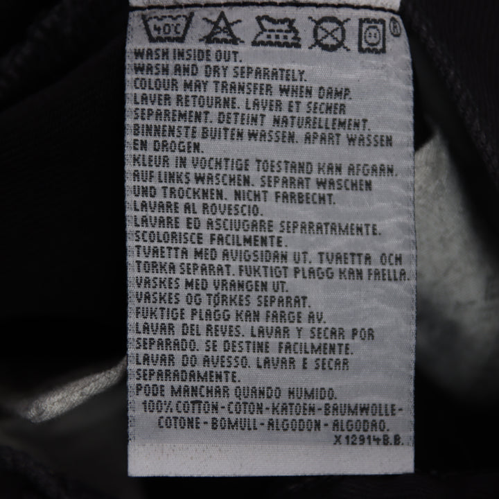 Levi's 595 straight fit W30 L34 jeans vintage in denim nero da donna deadstock
