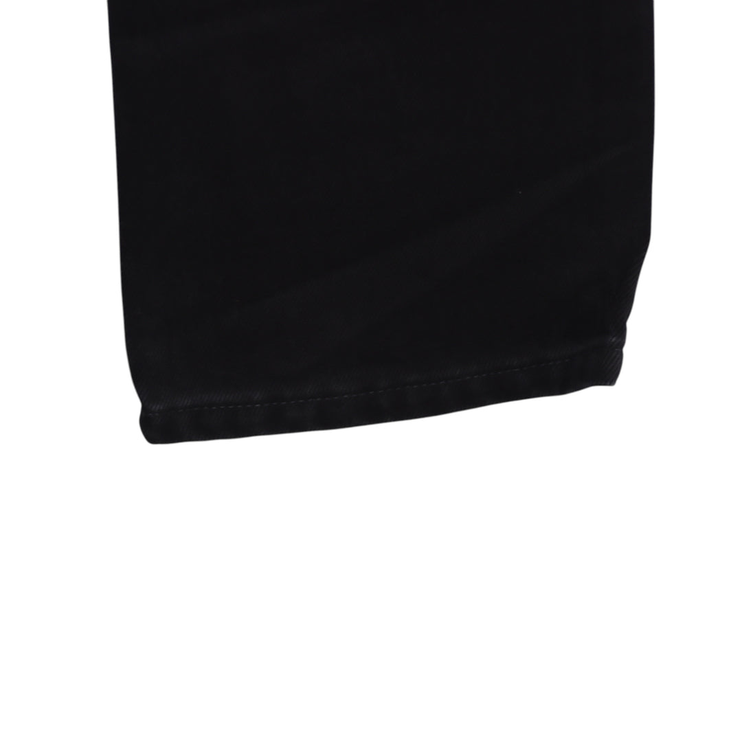 Levi's 595 straight fit W30 L34 jeans vintage in denim nero da donna deadstock