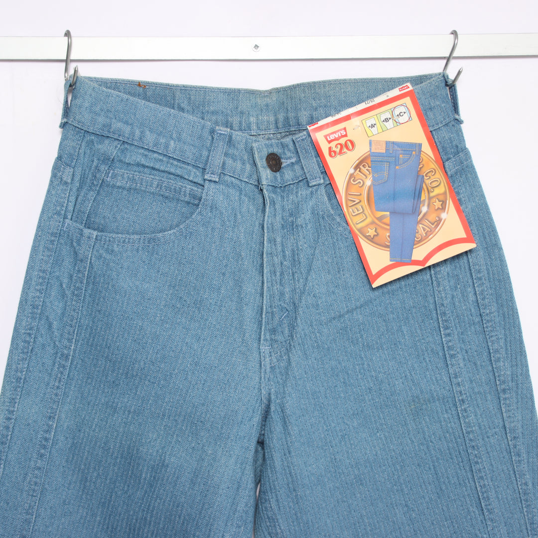Levi's 620 white tab W28 L34 jeans vintage in denim da donna deadstock w/tags