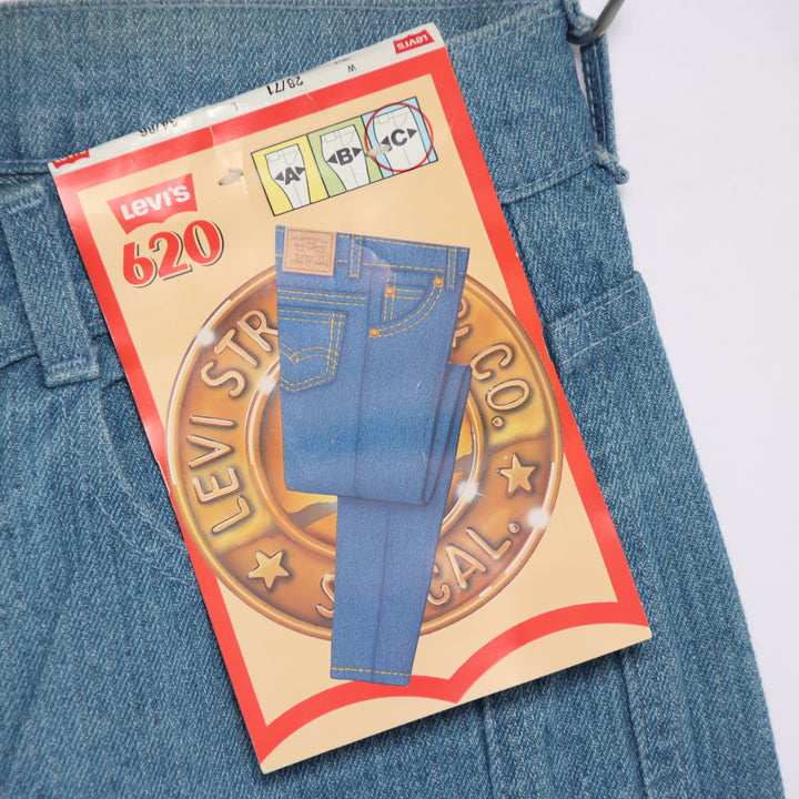 Levi's 620 white tab W28 L34 jeans vintage in denim da donna deadstock w/tags