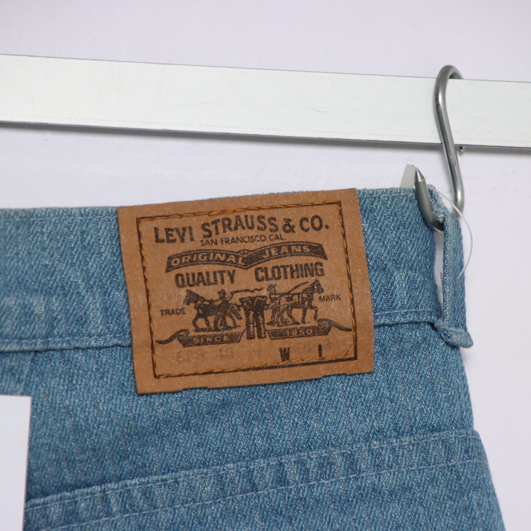 Levi's 620 white tab W28 L34 jeans vintage in denim da donna deadstock w/tags