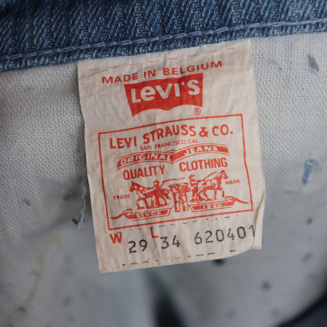 Levi's 620 white tab W29 L34 jeans vintage in denim da donna deadstock w/tags