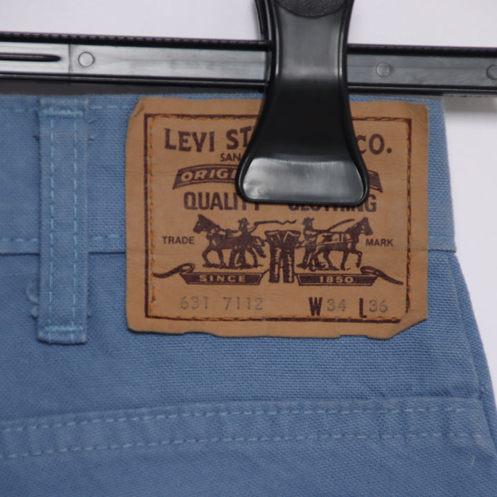 Levi's 631 slim fit W34 L36 jeans vintage in denim blu da uomo deadstock w/tags