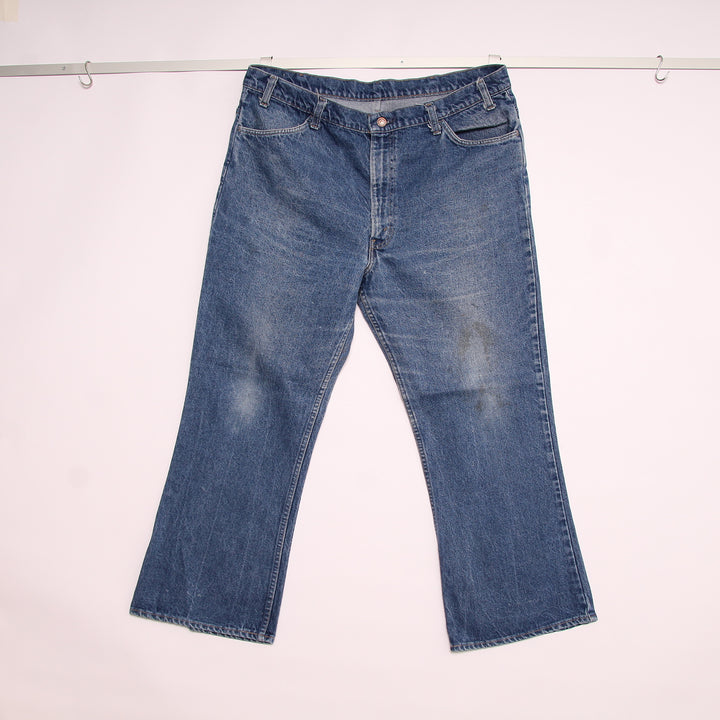 Levi's 646 Bootcut Orange Tab Jeans Vintage Denim W42 L30 Uomo Made in USA