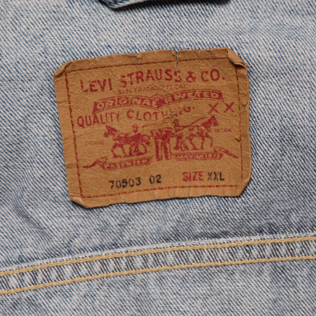 Levi's 70503 Red Tab Giacca di Jeans Denim Taglia XXL Unisex